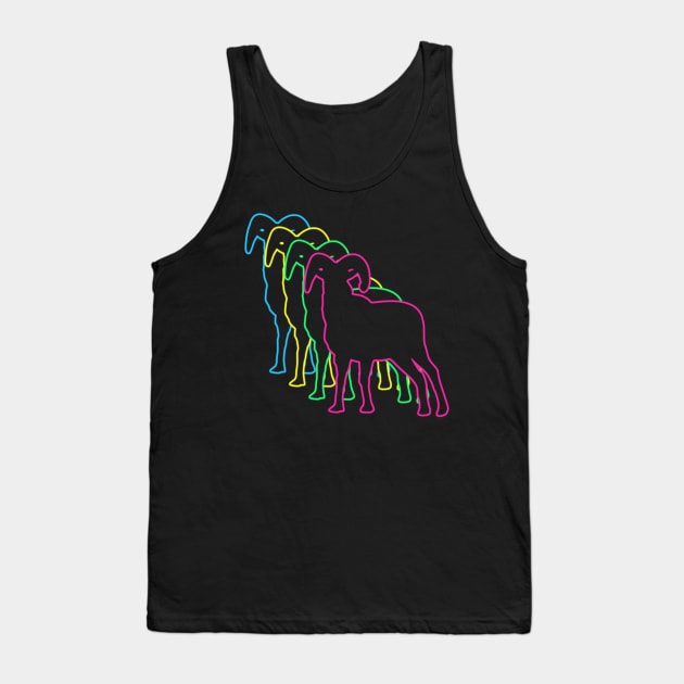 Goat 80s Neon Tank Top by Nerd_art